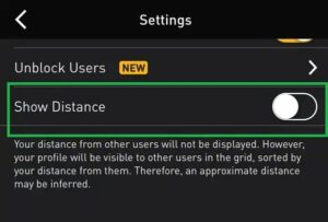 How to Disable Distance in Gridr