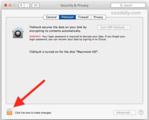 How to Disable FileVault on Mac