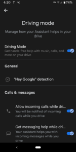 How to Disable Driving Mode on Android