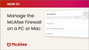 How to Disable the McAfee Firewall