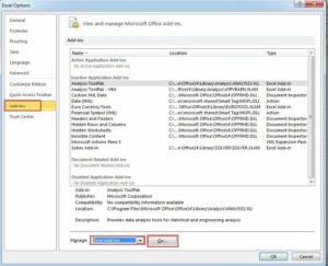 How to Disable Excel Add ins