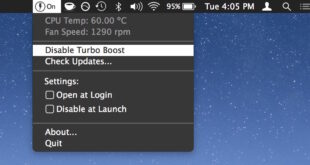 How to Disable Turbo Boost on Mac OS X